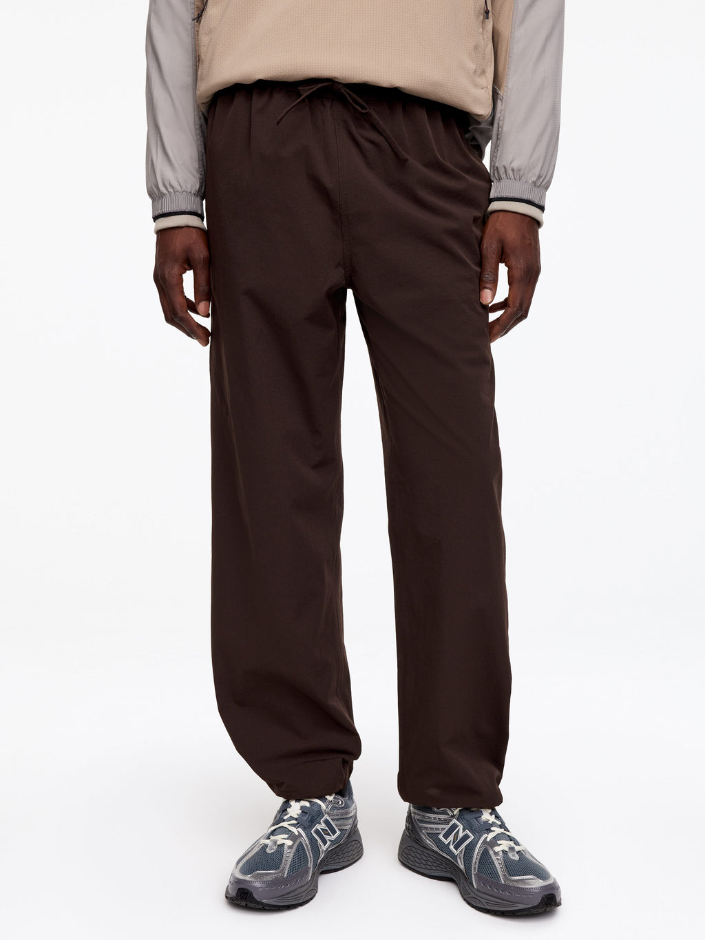 ACTIVE Pull-On Trousers - Brown - Image 4