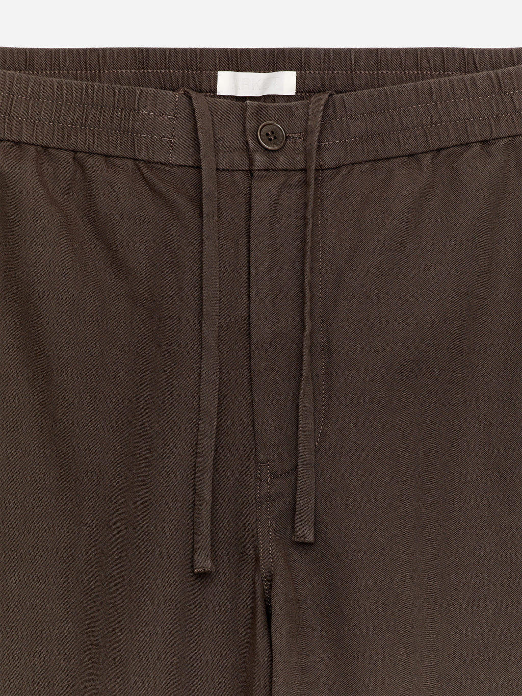 Linen Blend Trousers - Brown - Image 6