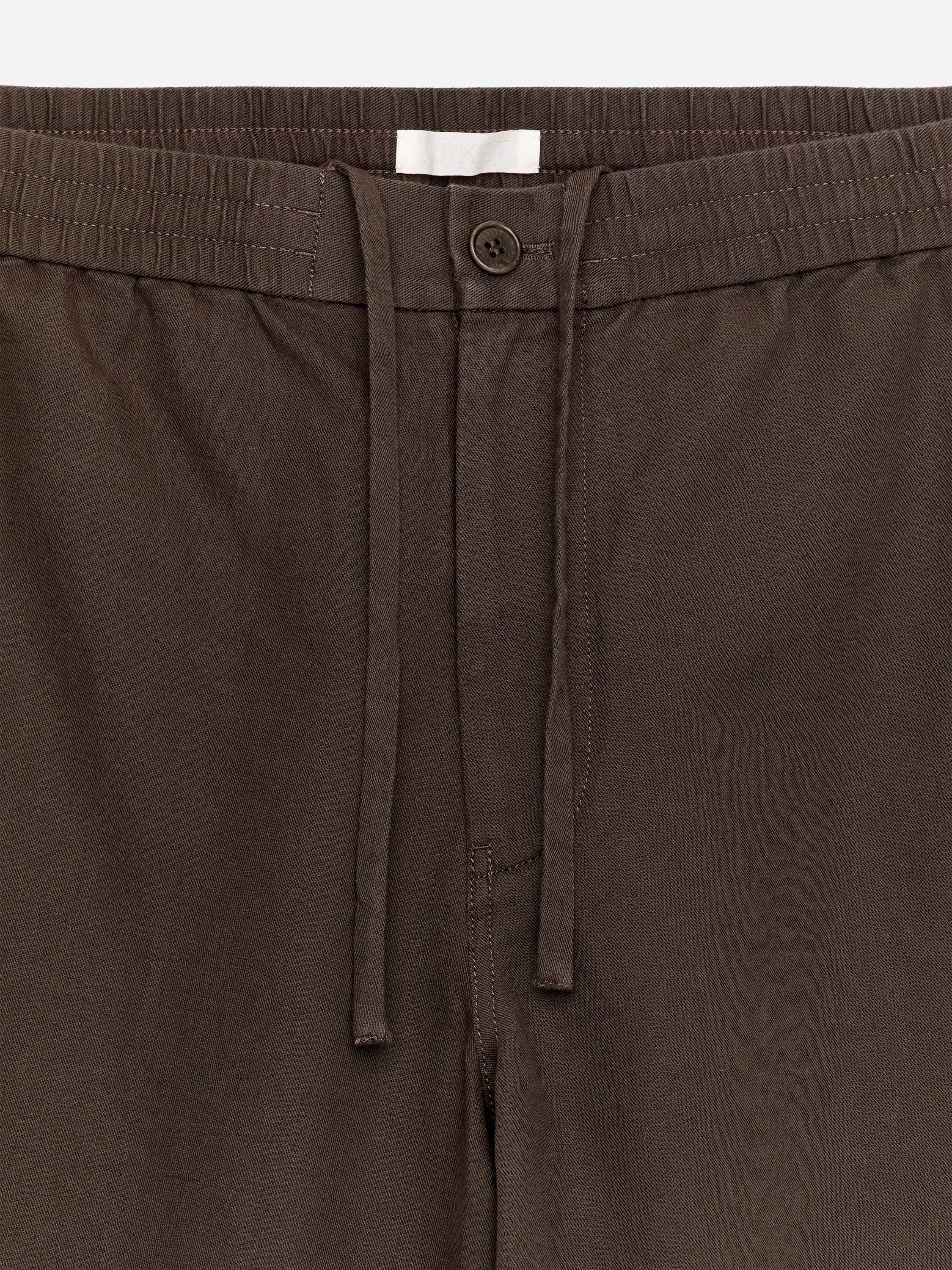 Linen Blend Trousers - Brown - Image 6