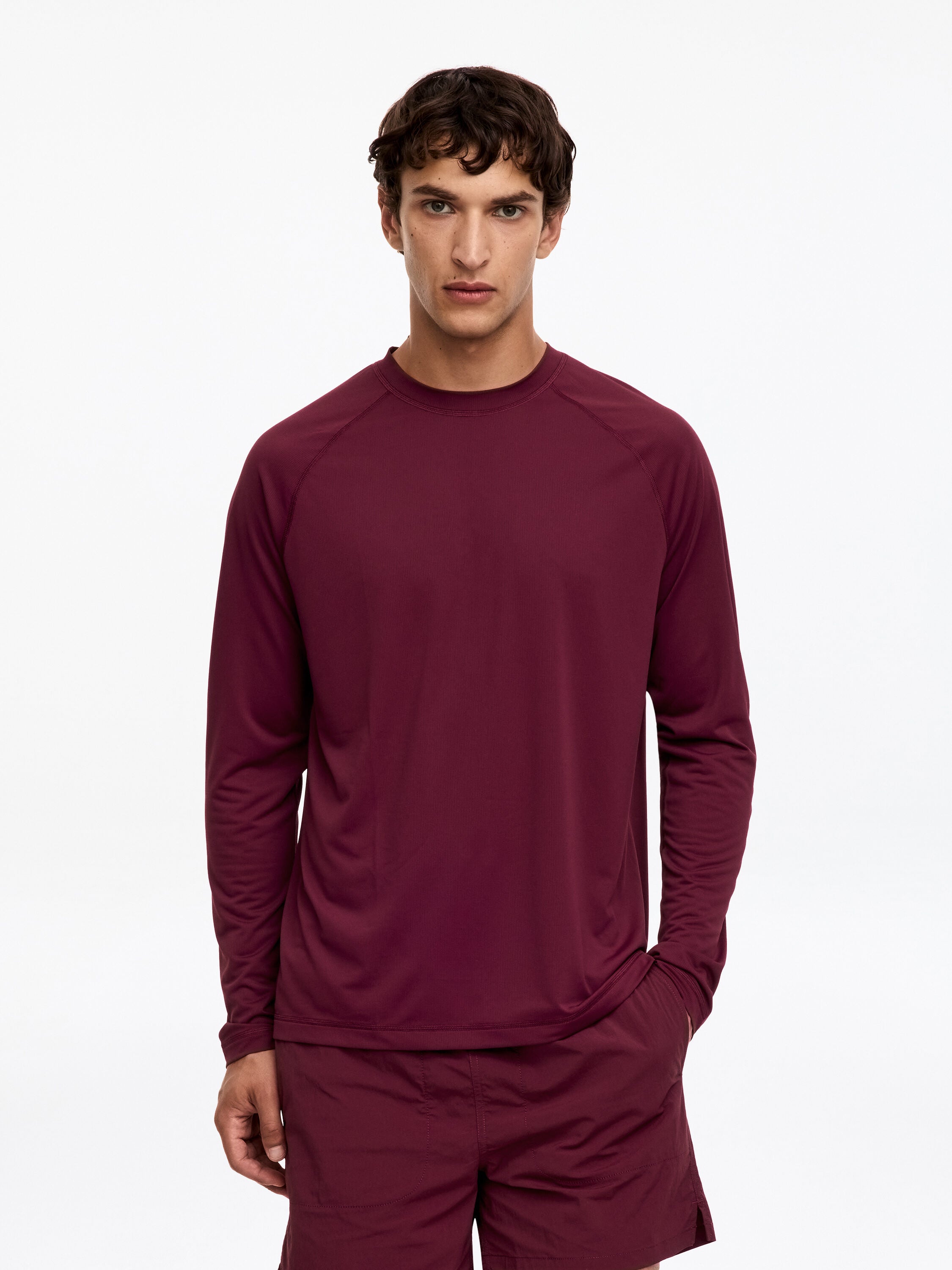ACTIVE Long-Sleeve Top - Red