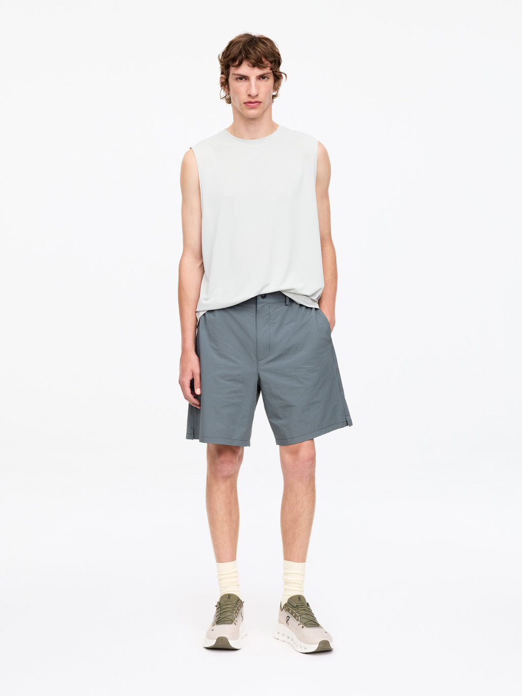 ACTIVE Long Shorts - Grey