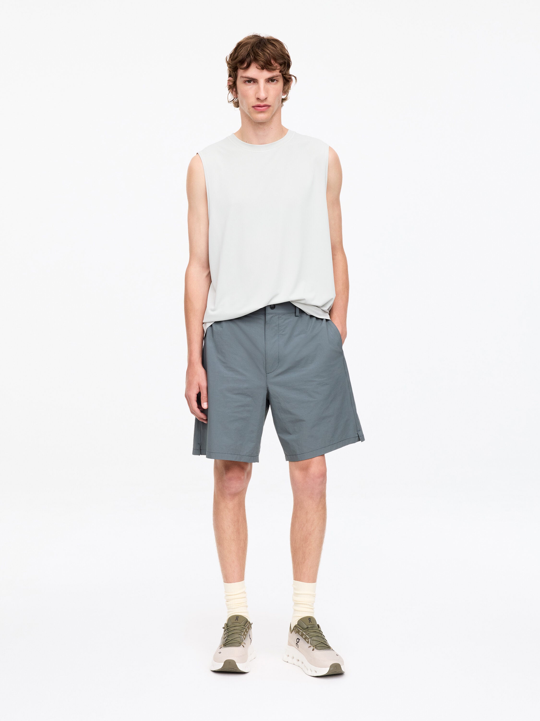 ACTIVE Long Shorts - Grey