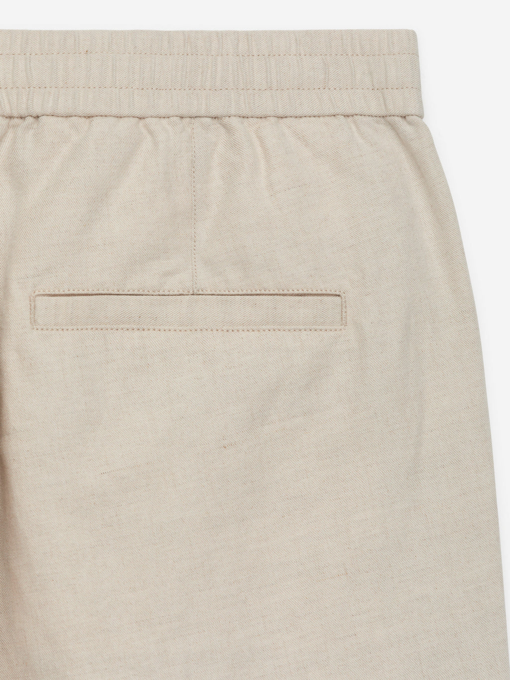 Linen Blend Trousers - Beige - Image 13