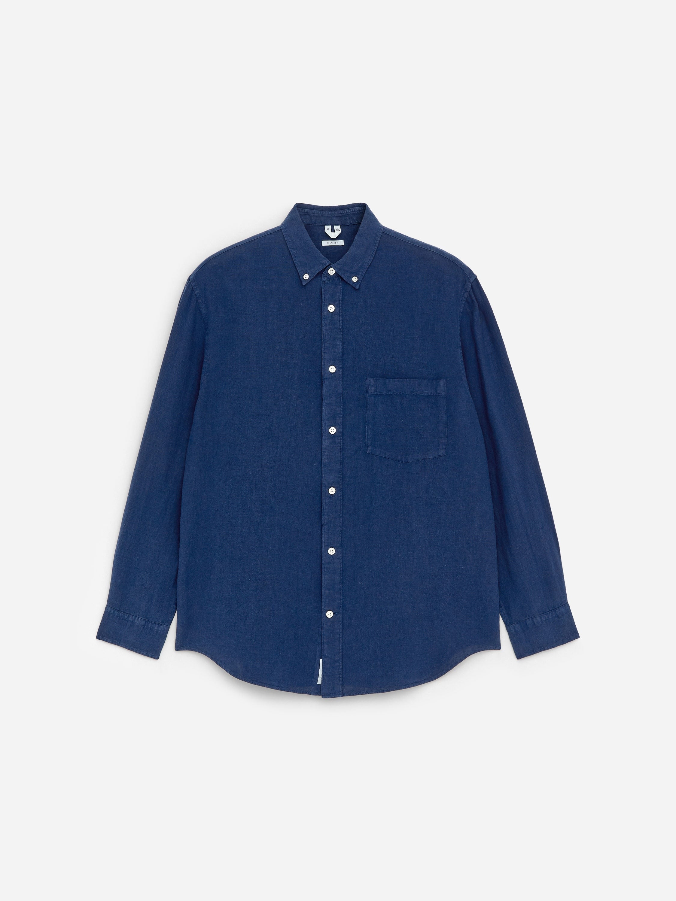 Relaxed Linen Shirt - Blue