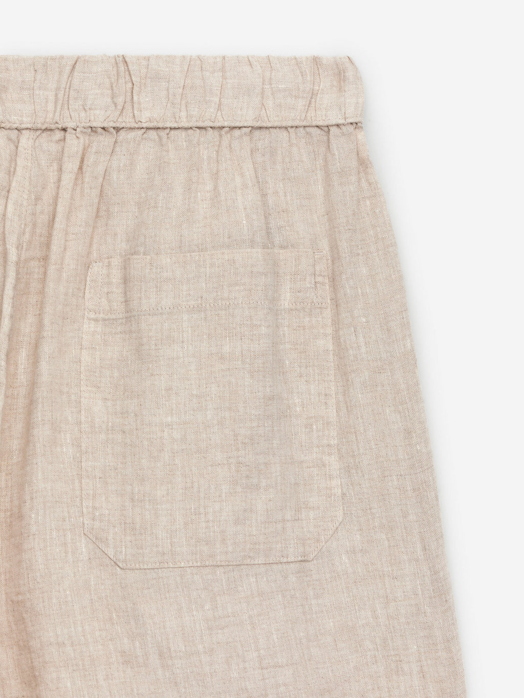 Linen Shorts - Beige - Image 2