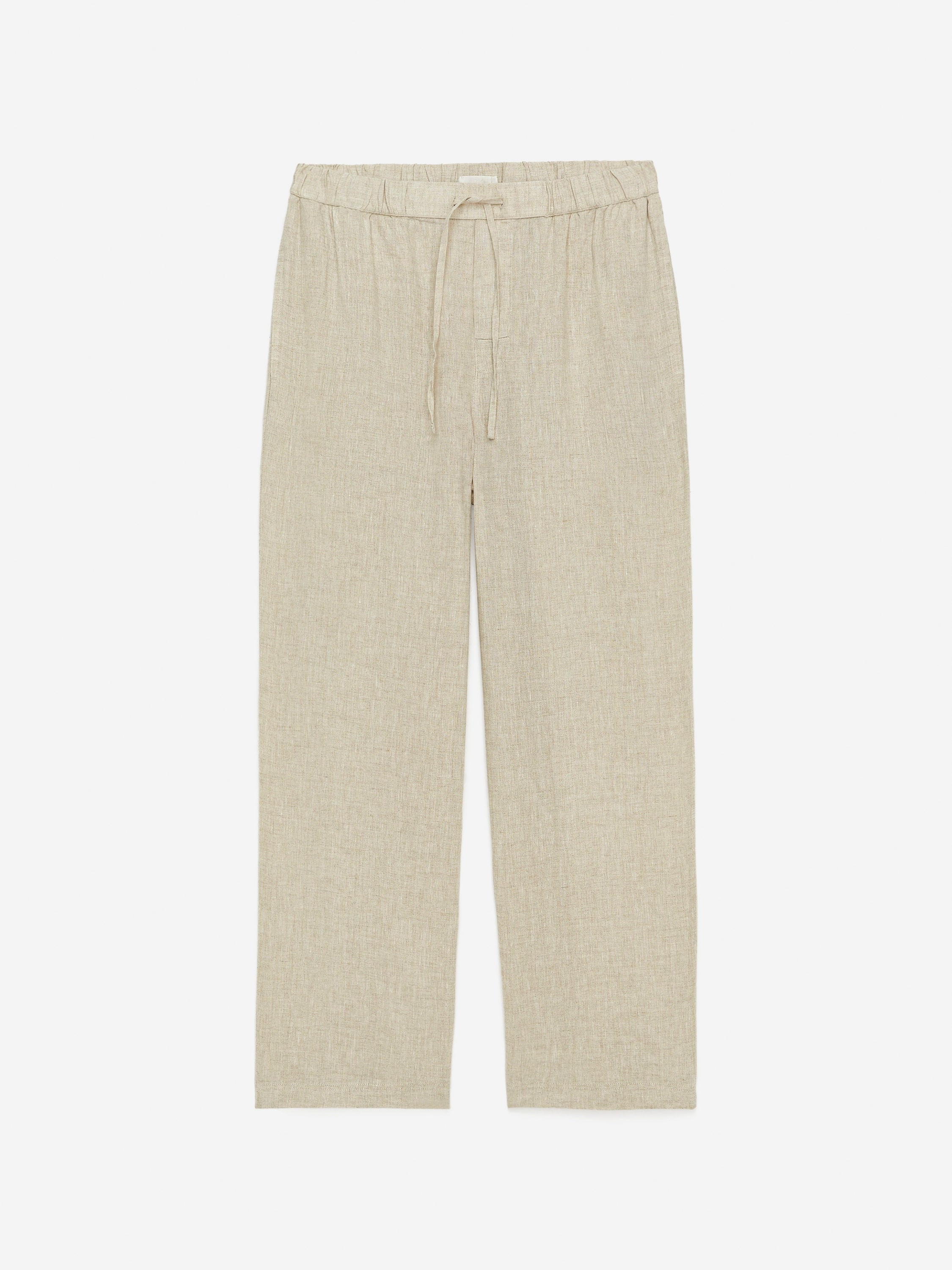 Relaxed Linen Trousers - Beige