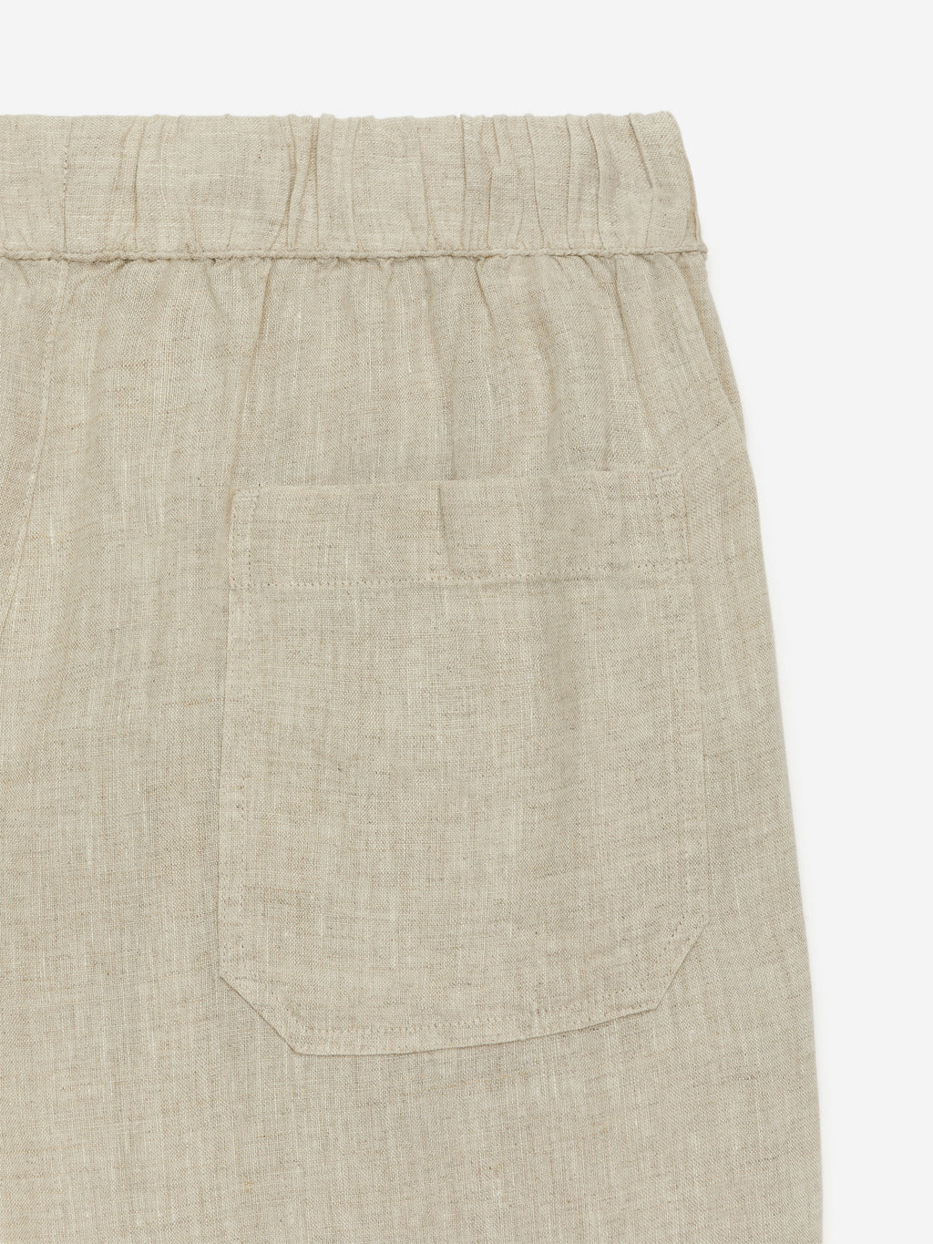 Relaxed Linen Trousers - Beige - Image 2