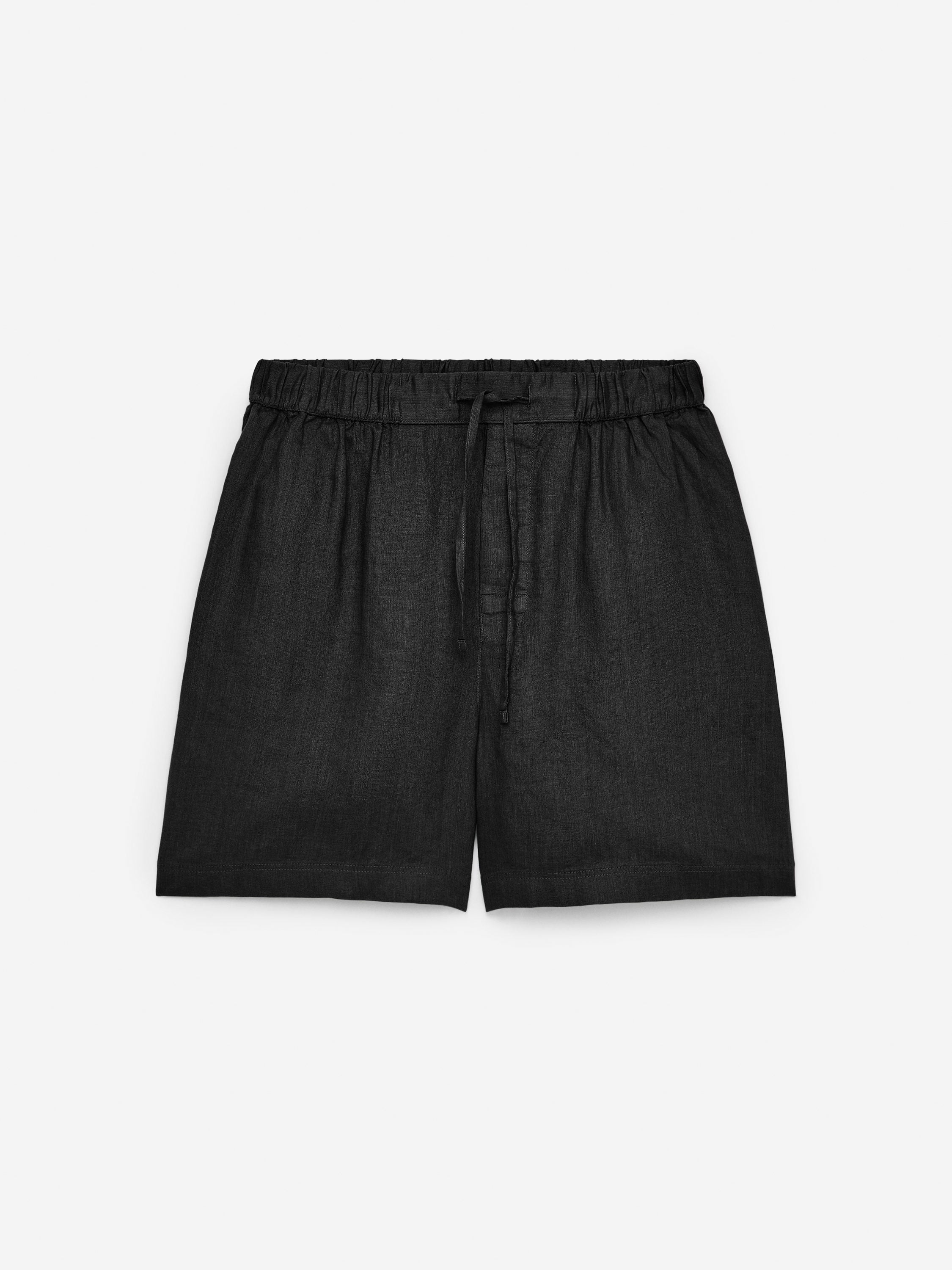 Linen Shorts - Black